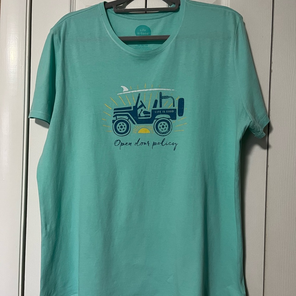 Life Is Good Aqua Women's Tee